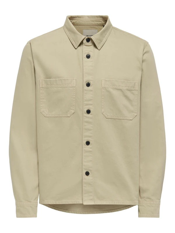 ONLY & SONS Onstimes 0348 Reg Overshirt, Twill, XL