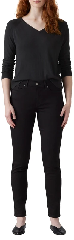 Levi's Women's Classic Skinny, Soft Black Lse, 29W / 32L