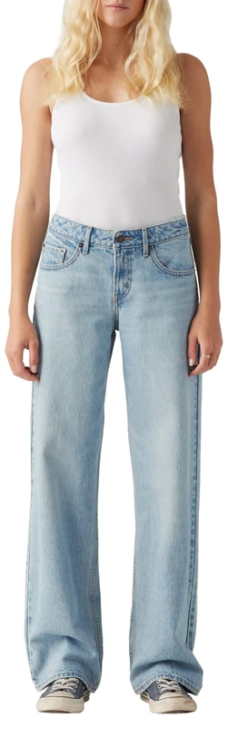 Levi's Women's Low Loose Jeans, Blasted Stone Clean, 31W x 34L
