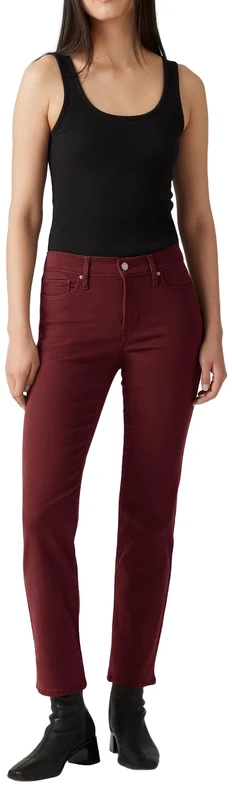 Levi's Women's 314 Shaping Straight Trouser, Merlot, 30W x 34L