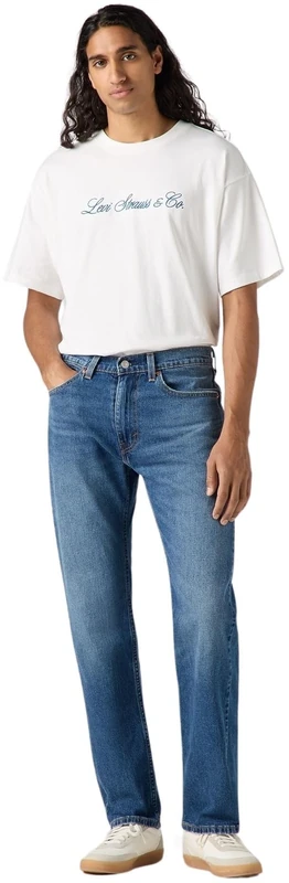 Levi's Men's 505 Regular Fit Jeans, Blue Hour, 38W / 32L