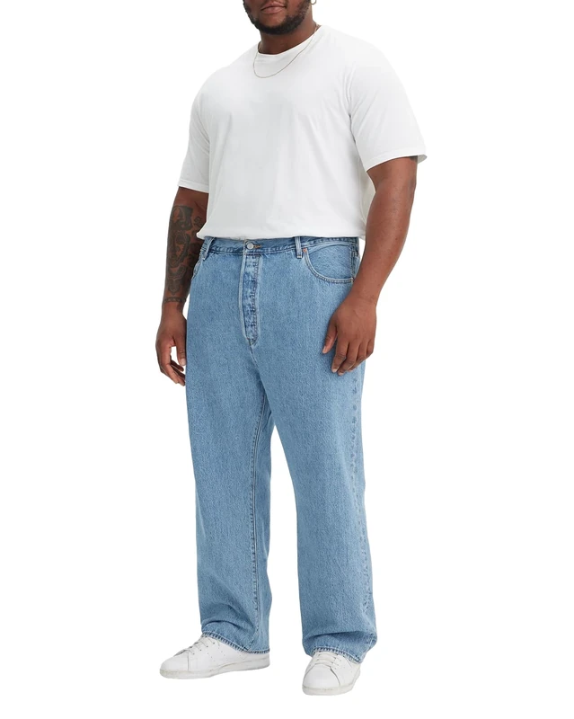 Levi's Men's 501 Original B&t Jeans, Light Indigo Flat, 38 W/38 L