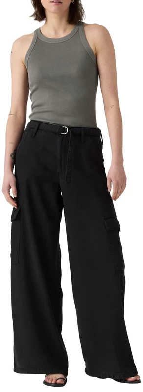 Levi's Baggy Dad Cargo Drapey Caviar Gd, Drapey Caviar Gd, 34W x 30L