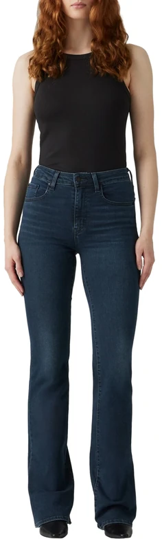 Levi's Women's 726 High Rise Flare Jeans, Lots of Love, 32W x 32L