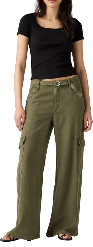 Levi's Baggy Dad Cargo Washed Ivy Green Gd, Drapey Ivy Green Gd, 34W x 30L