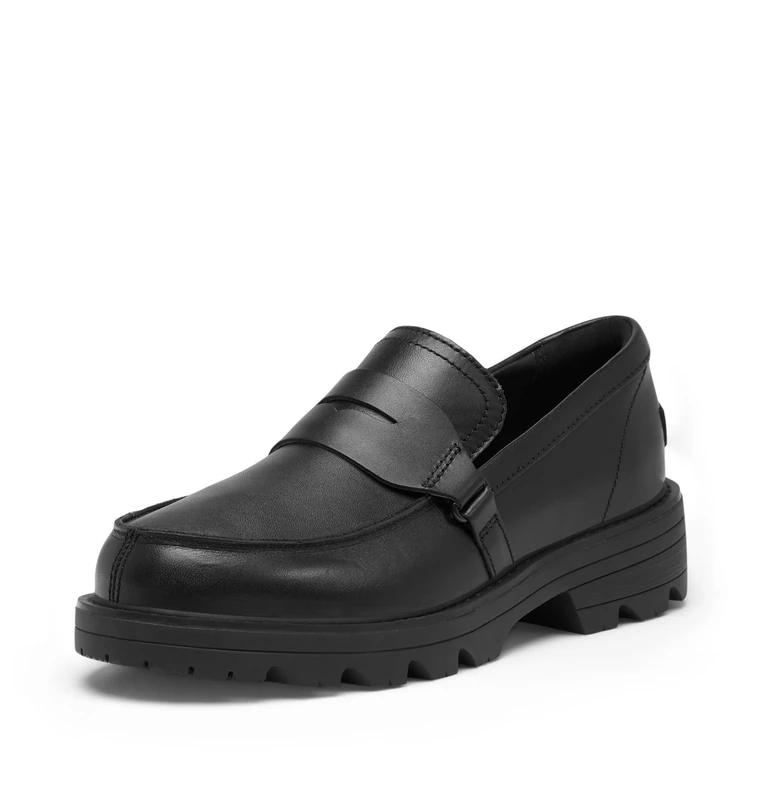 Sorel Women's Revel AVE Loafer City Shoes, Black, Black, 5.5 UK