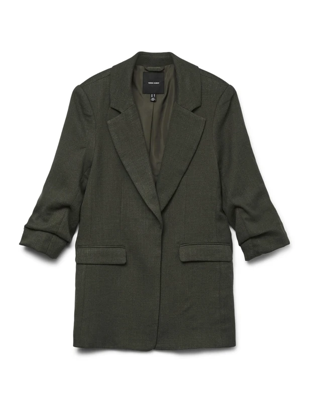 VERO MODA Vmfrida 3/4 Regular Blazer Noos, Peat, 8 - Image 1