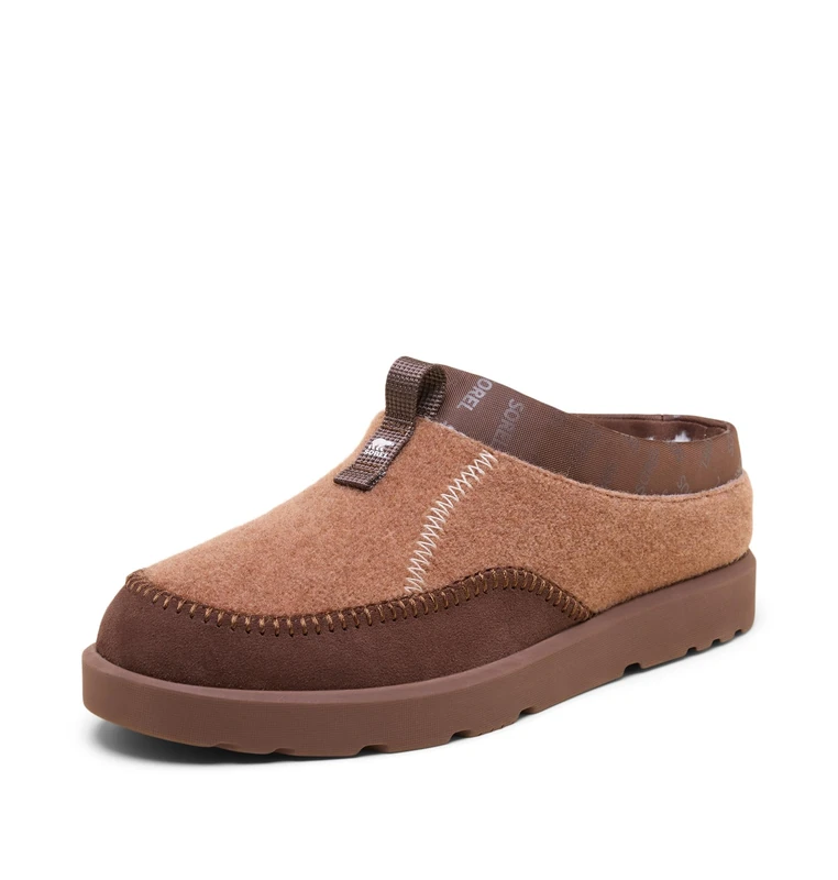 Sorel Byways Mule, Felt Upper, Suede Mudguard, Faux Fur Lining, Removable EVA Footbed, Moulded Ground Contact EVA - Men's