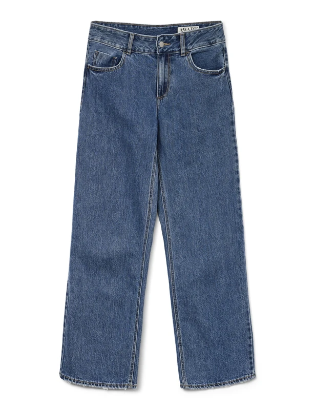 VERO MODA Awrena Mr Wide Denim Jeans Li3137 Noos, Medium Blue (Medium Blue Denim), 28W x 30L