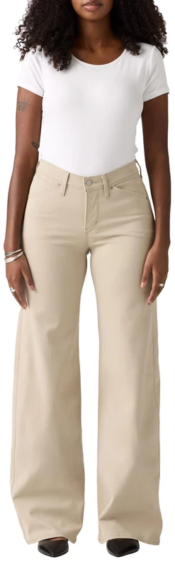 Levi's 318 Styled Shp Wide Leg White Pepper, White Pepper, 33W x 32L