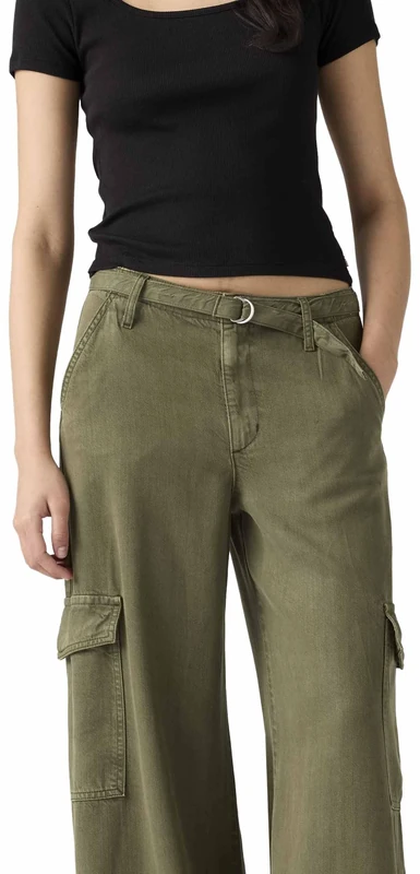 Levi's Baggy Dad Cargo Washed Ivy Green Gd, Drapey Ivy Green Gd, 25W x 32L