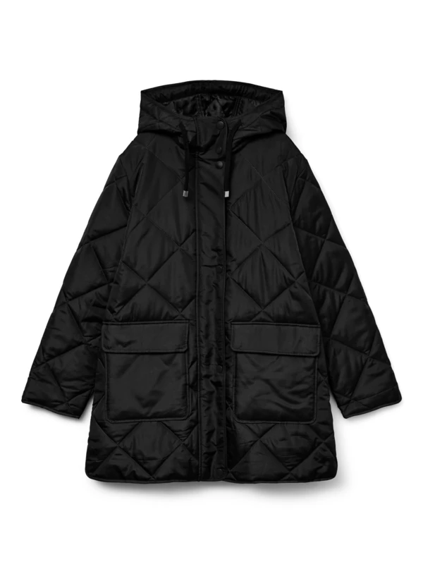 VERO MODA Women's Vmmillie Tessa Coat Noos, Black, XL