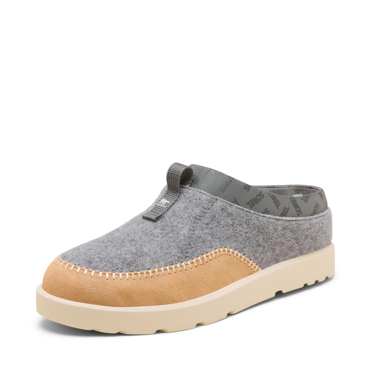 Sorel Byways Mule, Felt Upper, Suede Mudguard, Faux Fur Lining, Removable EVA Footbed, Moulded Ground Contact EVA - Men's