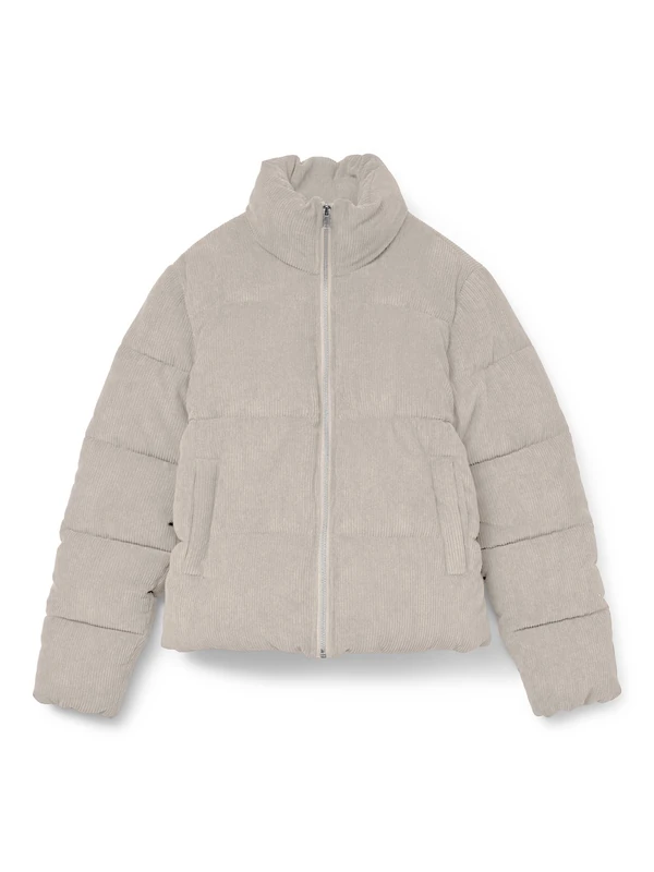 VERO MODA Women's Vmdebra Short Jacket Ent, Pumice Stone, S