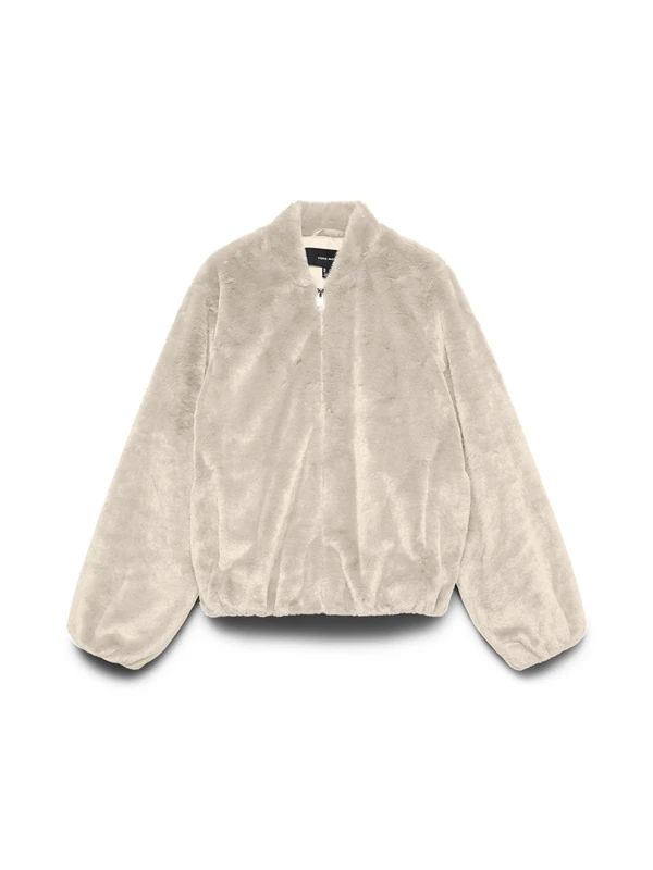 VERO MODA Women's Vmsonjaliga Short Jacket Ga Boo, Oatmeal, L, Oatmeal, L