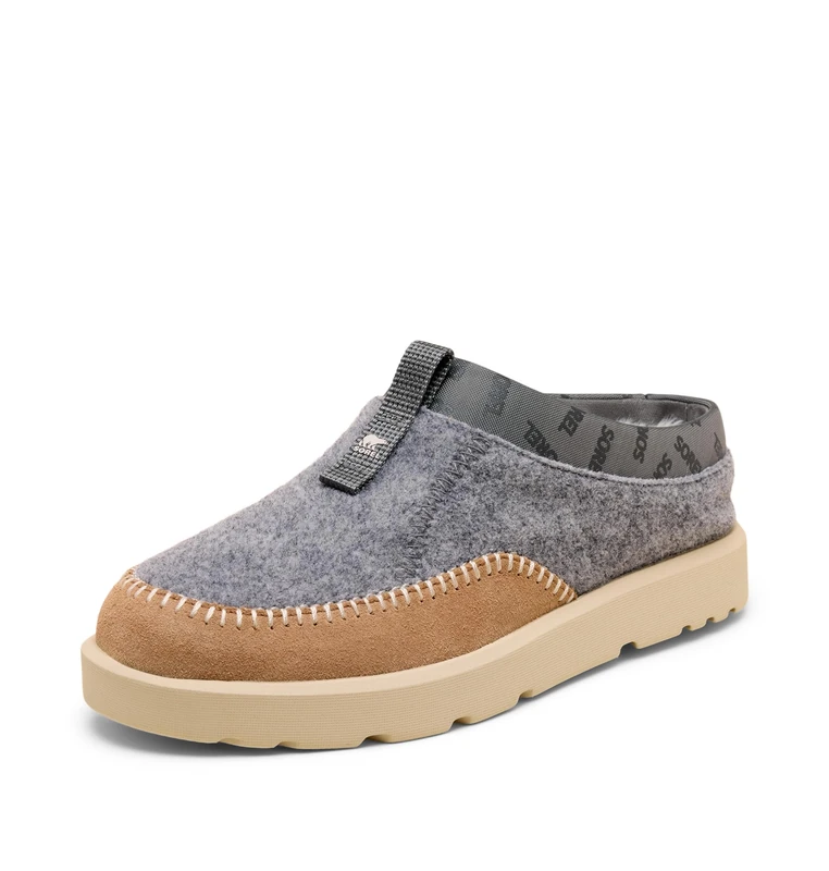 Sorel Byways Mule Shoes, Felt Upper, Suede Mudguard, Faux-Fur Lining, Removable Footbed, Lightweight Build - Women's