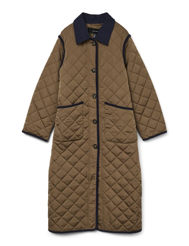 VERO MODA Women's Vmemily Long Coat Boo, Cub, S