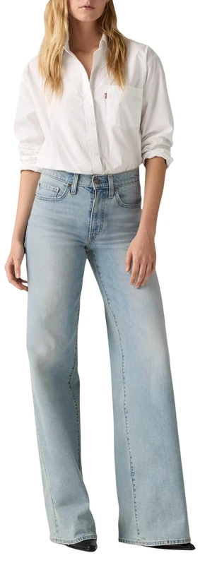 Levi's Women's 728 Hr Wide Leg Jeans, Headwinds Ahead, 34W x 30L