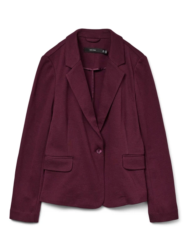 Vero Moda Female Single-Breasted Blazer VMJULIA Blazer, Winetasting, 14