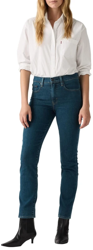 Levi's Women's 724 High Rise Straight Jeans, Torn Ball Gown, 34W x 30L