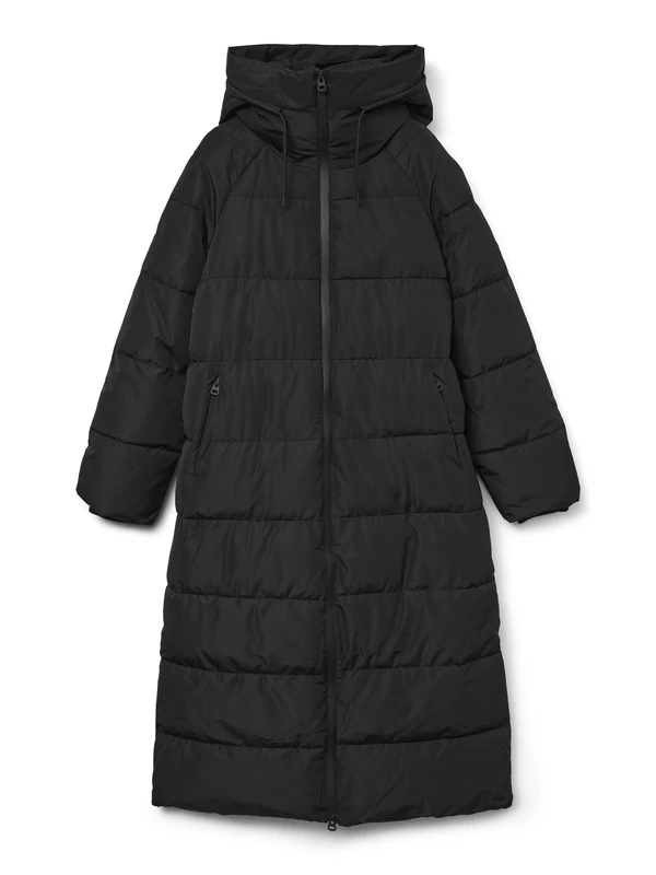 VERO MODA Vmelanor Laurie Long Coat Wrp Ga Boo, black, L