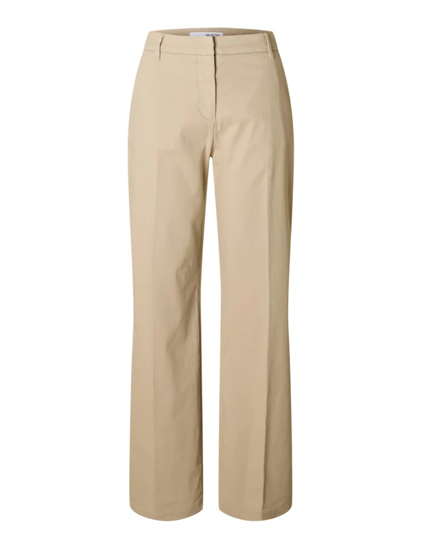 SELECTED FEMME Slfvera-Rita Mw Wide Pant Noos, Island Fossil, 8