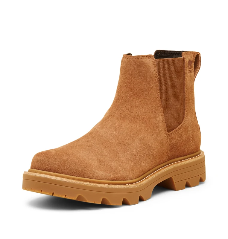 Sorel Women's Revel RD Chelsea WP, Casual Winter Boots, Velvet Tan/Gum 2, 4.5 Regular