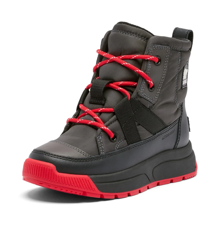 Sorel Youth Whitney III Mid WP Boots, Waterproof Design, Cosy Insulation, Detachable Footbed, Robust Rubber - Youth Unisex