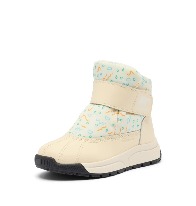 Sorel Unisex Kids Toddler Whitney™ Iii Strap Mid Wp Fashion Boot, Snow Honey White, 4 UK Child