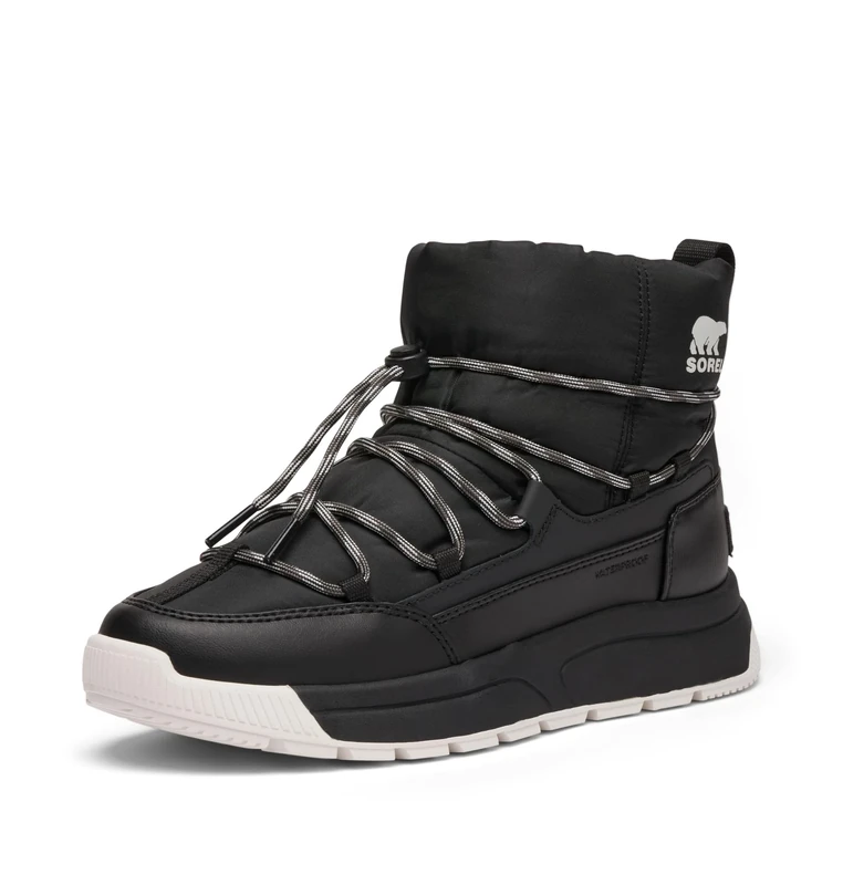 Sorel Women's Whitney III Slip-ON WP Fashion Boot, Black, Sea Salt, 6 UK