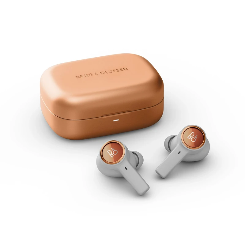 Bang & Olufsen Beoplay Eleven Wireless Earbuds, In-Ear Headphones with Improved Noise Cancellation, Bluetooth Multipoint, for Mobile Use and Noisy Environments - Copper Tone