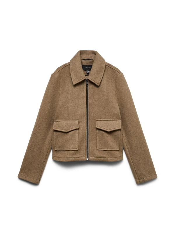 VERO MODA Women's Vmsafir Ga Noos Short Jacket, Fossil, x_s