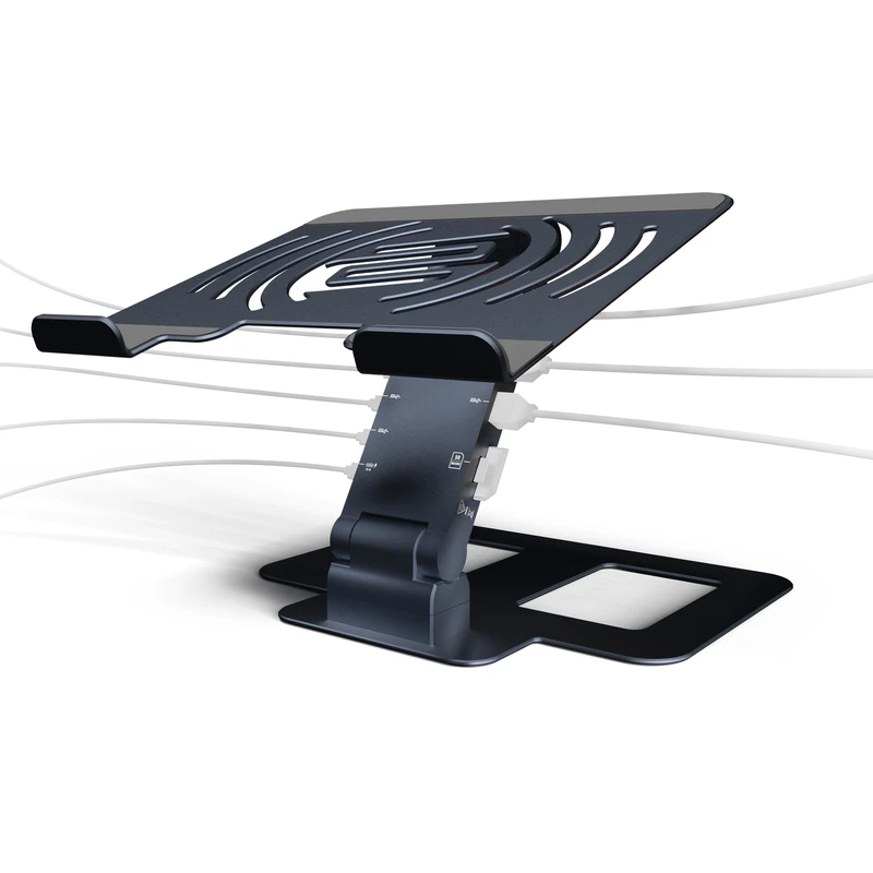 Reloop Stand Hub Pro Laptop Stand and 10-in-1 Multimedia Hub with Power Delivery
