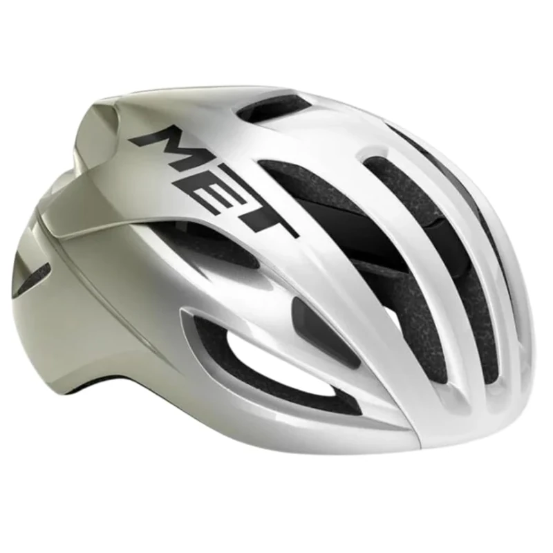 MET Rivale MIPS Road Cycling Helmet, Silver Grey Glossy, Size 52-56cm
