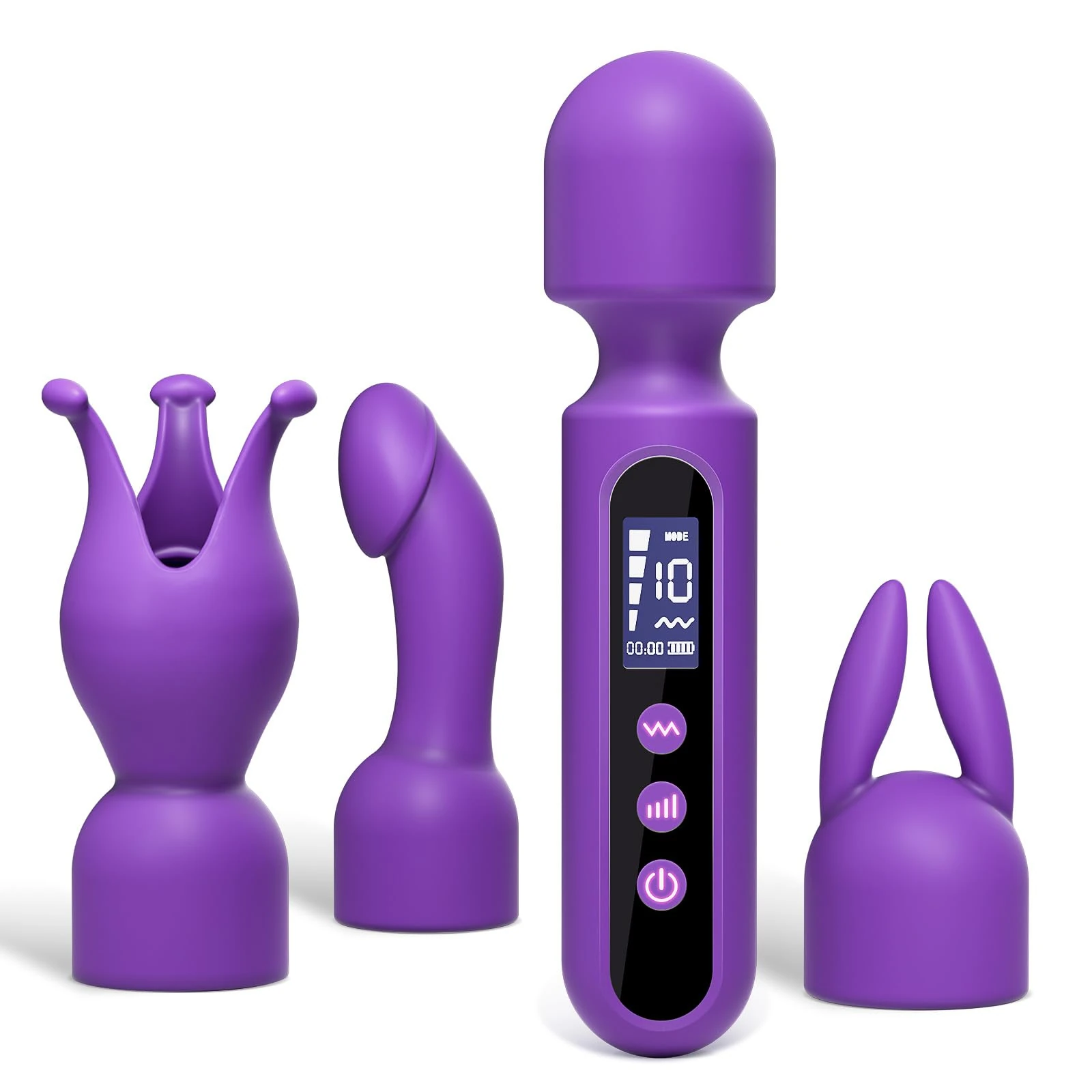 Powerful Wand Vibrator Sex Toys for Women, Multifunction Wand Massager Female Sex Toy for Clitoral G-Spot Nipple Stimulator Vibrater, Flexible Silent Magic Vibrators with 40 Vibrating Modes Adult Toys