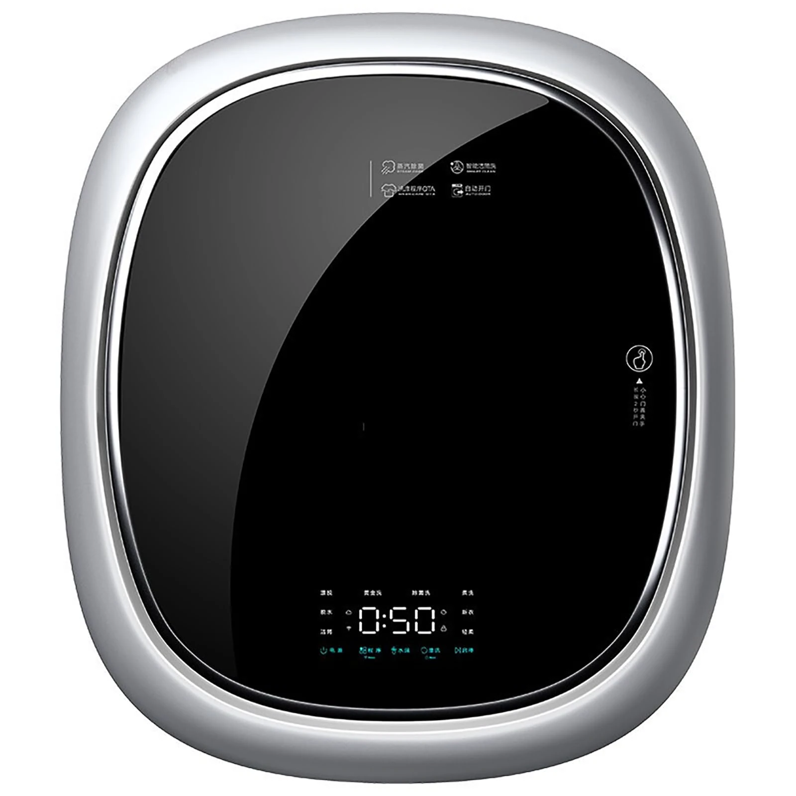 DRFGHK Wall-mounted Mini Drum Washing Machines, 3kg Capacity Front Load Washing Machine, Full-Automatic Washing Machine and Spin Dryer, for Travel Apartments Dorms Socks Underwear