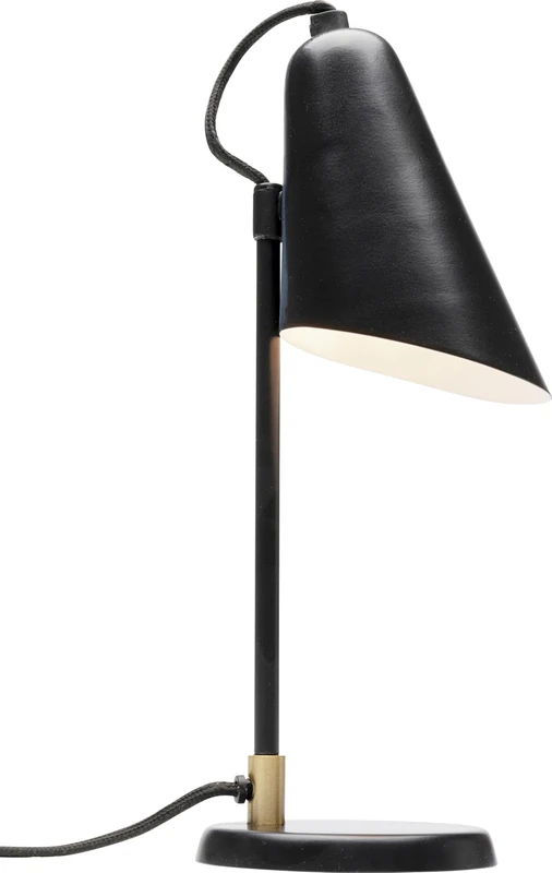 KARE Design Table Lamp Mira, Black, Metal, Bedside Lamp, Elegant Lighting, Room Decor, Bedroom, Living Room, Bulb Not Included, 32 x 11 x 12 cm (H/W/D)