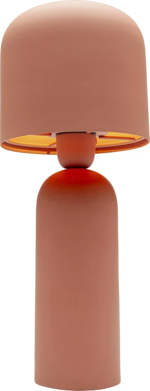 Kare Design Table Lamp Maya, Red, Steel, Bedside Lamp, Elegant Lighting, Room Decor, Bedroom, Living Room, Bulb Not Included, 39 x 16 x 16 cm (H/W/D)