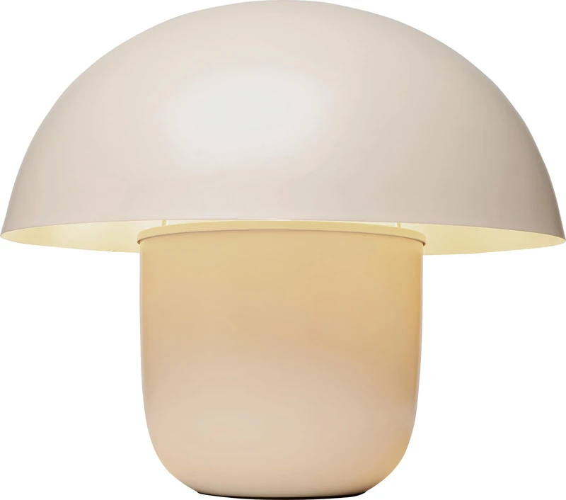 KARE Design Table Lamp Mushroom, Beige, Metal, Bedside Lamp, Elegant Lighting, Room Decor, Bedroom, Living Room, Bulb Not Included, 44 x 50 x 50 cm (H/W/D)