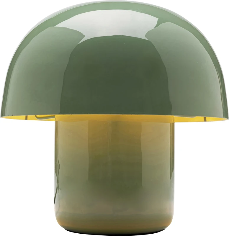 KARE Design Table Lamp Mushroom Sage, Green, Metal, Bedside Lamp, Elegant Lighting, Room Decor, Bedroom, Living Room, Bulb Not Included, 20 x 20 x 20 cm (H/W/D)