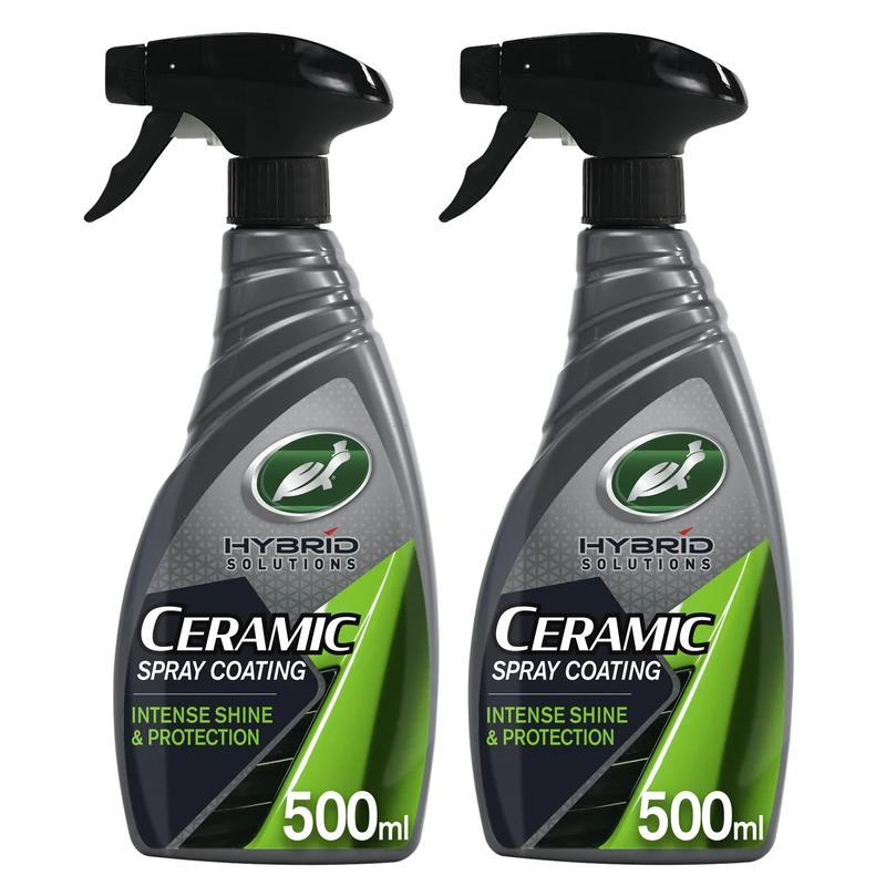 Turtle Wax Hybrid Solutions Ceramic Spray Coating Incredible Shine & Protection with Extreme Water-Beading Action & Chemical Resistance for Up to a Year - Sweet Mango Tropical Scent - 500ml- Pack of 2