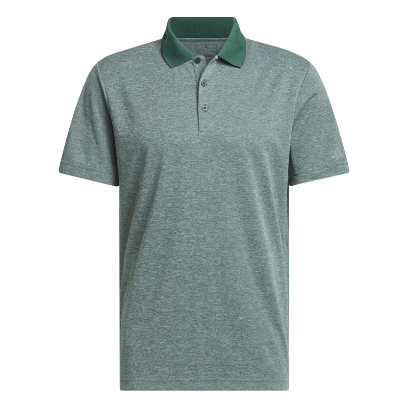 adidas Men's Mens CORE Performance Heather Polo Shirt, Colleg. Green Mel., S - Image 1