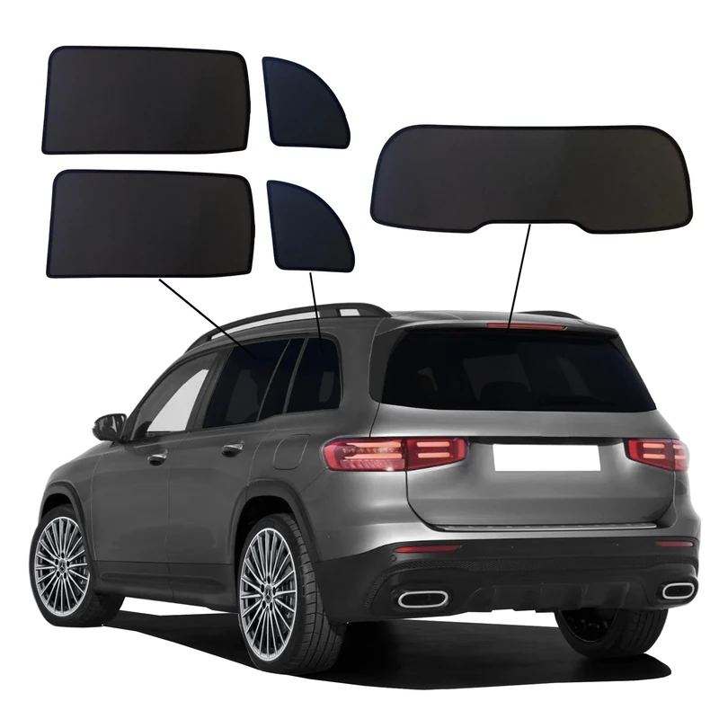 SunClip Privacy & Sun protection compatible with Mercedes GLB (X247) 2019- & EQB 2021-