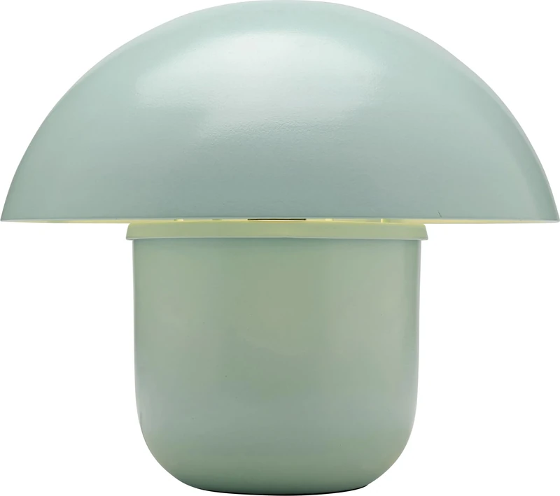 KARE Design Table Lamp Mushroom, Mint, Steel, Bedside Lamp, Elegant Lighting, Room Decor, Bedroom, Living Room, Bulb Not Included, 27 x 29 x 29 cm (H/W/D)