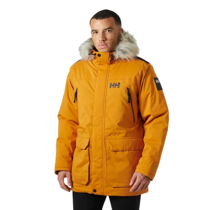 Helly Hansen Men's Reine Parka, Mustard, M