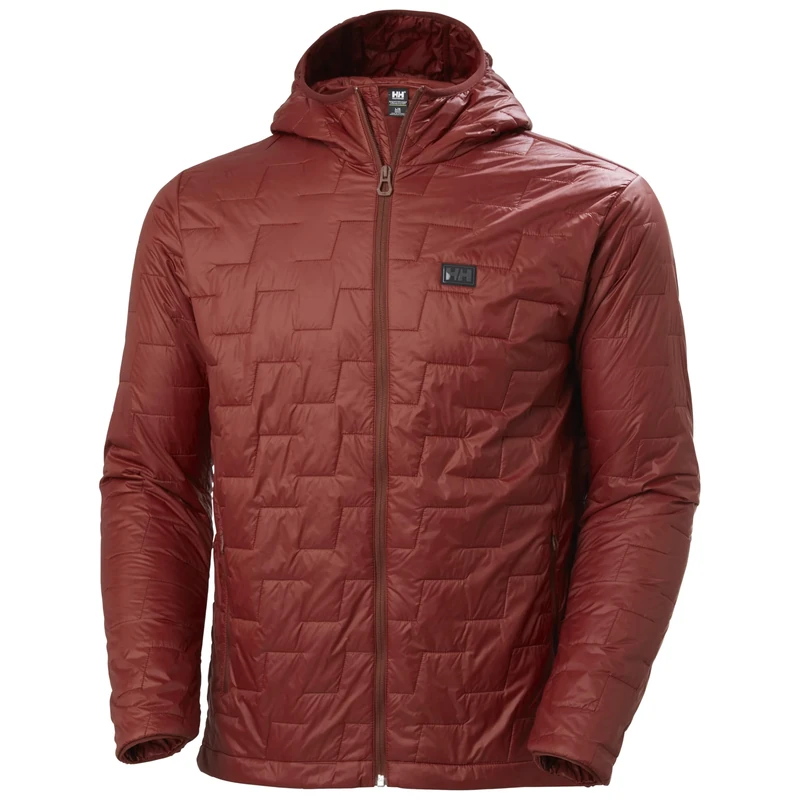 Helly Hansen Men's Lifaloft Hooded Insulator Jacket, Mars Red, M