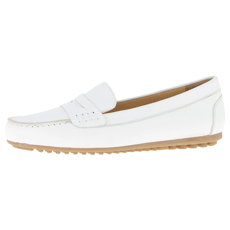 Andrea Conti Women's Damen Mokassin Moccasin, White, 6.5 UK