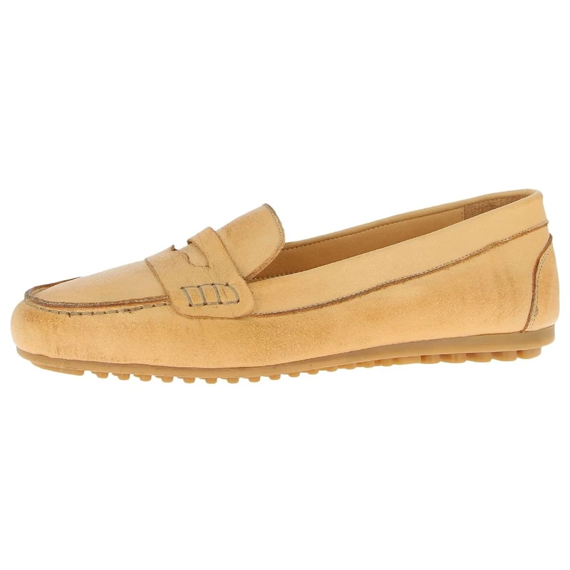 Andrea Conti Women's Damen Mokassin Moccasin, Camel, 5 UK