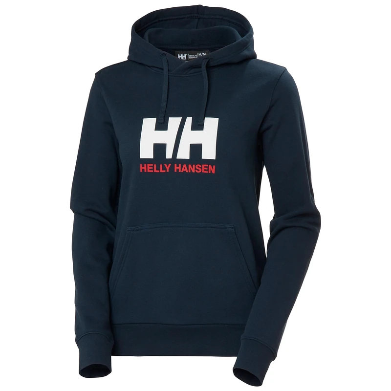 Helly Hansen Women's HH Logo Hoodie, Navy, XL