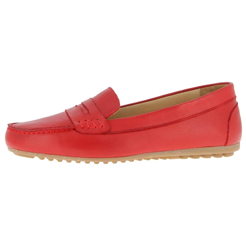 Andrea Conti Women's Damen Mokassin Moccasin, Chili, 4 UK